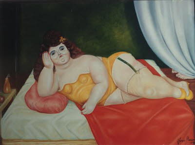 042 La maja - oil -80x60cms